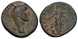 Antoninus Pius, AD 138-161. AE, As. 14.34 g. 26.25 mm. Rome.