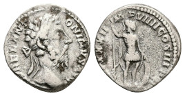 Marcus Aurelius, AD 161-180. AR, Denarius. 3.05 g. 17.93 mm. Rome.
