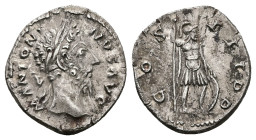 Marcus Aurelius, AD 161-180. AR, Denarius. 3.19 g. 14.27 mm. Rome.