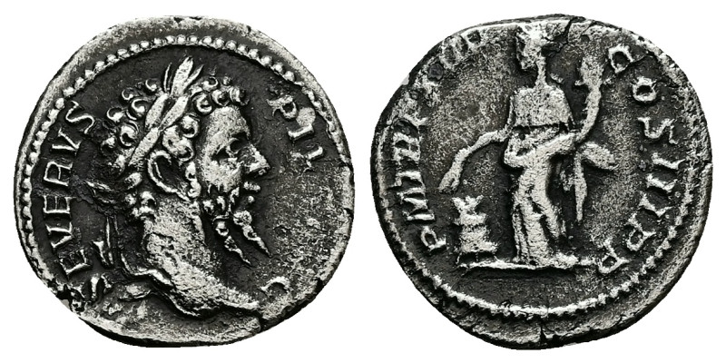 Septimius Severus, AD 193-211. AR, Denarius. 2.14 g. 18.40 mm. Rome.