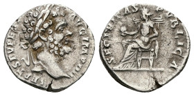 Septimius Severus, AD 193-211. AR, Denarius. 2.29 g. 18.45 mm. Rome.