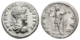 Caracalla as Caesar, AD 195-197. AR, Denarius. 3.00 g. 18.69 mm. Rome.