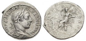Severus Alexander, AD 222-235. AR, Denarius. 3.33 g. 19.21 mm. Rome.