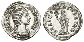 Julia Mamaea, AD 222-235. AR, Denarius. 2.99 g. 21.90 mm. Rome.