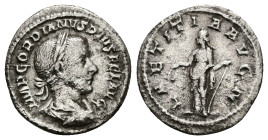 Gordian III, 238-244 AD. AR, Denarius. 2.35 g. 19.97 mm. Rome.