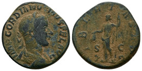 Gordian III, AD 238-244. AE, Sestertius. 20.10 g. 29.69 mm. Rome.