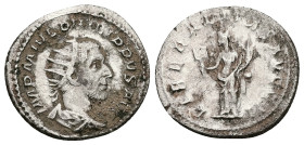 Philip I, AD 244-249. AR, Antoninianus. 4.11 g. 23.23 mm. Rome.