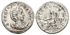 Otacilia Severa, AD 244-249. AR, Antoninianus. 3.56 g. 22.42 mm. Rome.