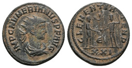 Numerian as Caesar, AD 282-283. AE, Antoninianus. 3.76 g. 20.73 mm. Kyzikos.
