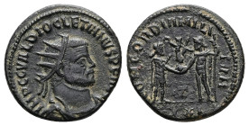 Diocletian, AD 284-305. AR, Antoninianus. 4.55 g. 20.55 mm. Heraclea.