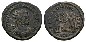 Maximianus, 286-305 AD. AE, Antoninianus. 3.67 g. 21.59 mm. Kyzikos.