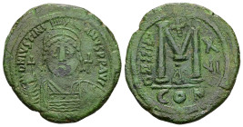 Justinian I, AD 527-565. AE, Follis. 19.47 g. 34.31 mm. Constantinople.