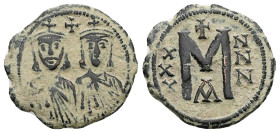Nicephorus I, AD 802-811. AE, Follis. 4.77 g. 24.34 mm. Constantinople.