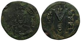 Theophilus, AD 830-842. AE, Follis. 7.00 g. 30.34 mm. Constantinople.