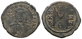 Theophilus, AD 830-842. AE, Follis. 7.52 g. 27.94 mm. Constantinople.