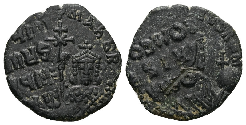 Constantine VII and Romanus I, AD 931-944. AE, Follis. 4.37 g. 23.82 mm. Constan...