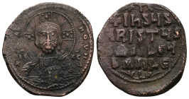 Anonymous Follis, Class A2. Basil II and Constantine VIII, AD 976-1025. AE, Follis. 11.13 g. 31.15 mm. Constantinopolis.