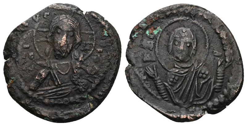Anonymous Follis, Class G. Romanus IV, AD 1068-1071. 7.64 g. 28.77 mm. Constanti...
