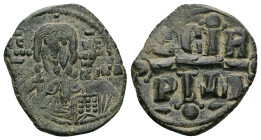 Romanus IV Diogenes, 1068-1071 AD. AE, Follis. 7.74 g. 26.19 mm. Constantinople.