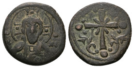 Anonymous Follis, Class I. Nicephorus III Botaniates, AD 1078-1081. AE, Follis. 5.10 g. 21.69 mm. Constantinople.