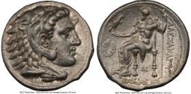 MACEDONIAN KINGDOM. Alexander III the Great (336-323 BC). AR tetradrachm (27mm, 17.15 gm, 1h). NGC XF 5/5 - 4/5. Late lifetime-early posthumous issue ...