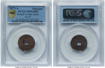 French Colony Sapeque 1879-A MS64 Red and Brown PCGS, Paris mint, KM2, Lec-9. HID09801242017 © 2023 Heritage Auctions | All Rights Reserved