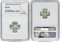 British Colony. Victoria 5 Cents 1898 MS66 NGC, London mint, KM5. HID09801242017 © 2023 Heritage Auctions | All Rights Reserved