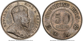 British Colony. Edward VII 50 Cents 1905 AU58 NGC, London mint, KM15, Prid-15. HID09801242017 © 2023 Heritage Auctions | All Rights Reserved