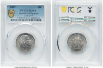 Spanish Colony. Alfonso XII 20 Centimos 1885 MS64 PCGS, KM149. Bearing a storm-cloud gray patina and exuberant luster. HID09801242017 © 2023 Heritage ...