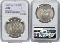 USA Administration Peso 1910-S AU55 NGC, San Francisco mint, KM172. HID09801242017 © 2023 Heritage Auctions | All Rights Reserved