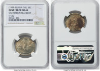 USA Administration Pair of Certified Mint Errors NGC, 1) Mint Error - Struck on Foreign Planchet 50 Centavos ND (1944-1945) MS64, 5.2gm. 2) Mint Error...