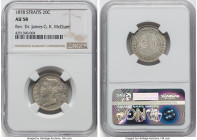 British Colony. Victoria 20 Cents 1878 AU58 NGC, London mint, KM12. Ex. Reverend Dr. James G. K. McClure Collection HID09801242017 © 2023 Heritage Auc...