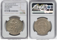 Confederation "Schaffhausen Shooting Festival" 5 Francs 1865 UNC Details (Cleaned) NGC, Bern mint, KM-XS8, Dav-382. HID09801242017 © 2023 Heritage Auc...