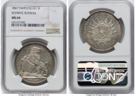 Confederation "Schwyz Shooting Festival" 5 Francs 1867 MS64 NGC, KM-XS9, Dav-383, Richter-1070. HID09801242017 © 2023 Heritage Auctions | All Rights R...
