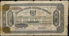 BRITISH NORTH BORNEO. British North Borneo Company. 5 Dollars, 1922. P-4b. Fine.
Printed by BE&B. Dated December 1st, 1922. A popular large format 5 ...