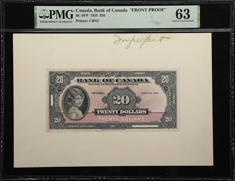 CANADA. Lot of (2). Bank of Canada. 20 Dollars, 1935. BC-9FP & BC-9BP. Front & B...