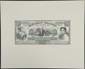 HAWAII. Department of Finance Hawaiian Islands. 50 Dollars, 1995. P-Unlisted. Presentation Proof.
An ABNC Reproduction proof for Hawaiian Islands. A ...