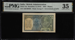 INDIA. Lot of (6). Government of India. 1 Rupee, 1935. P-14a & 14b. PMG Choice Very Fine 35 to Gem Uncirculated 66 EPQ.
A wonderful grouping of India...