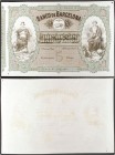 18... (1868). Banco de Barcelona. 5 pesos fuertes. (Ed. A57F) (Ed. 61 sim) (Filabo hace mención en la pág. 208) (Ruiz y Alentorn 514 sim) (Pick. S241b...