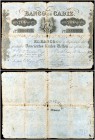 1857. Banco de Cádiz. 200 reales de vellón. (Ed. A67) (Ed. 71) (Filabo 2CA) (Ruiz y Alentorn 521) (Pick. S272, error foto). 1 de agosto. I emisión. Fe...