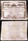 1853. Junta de Moneda de Barcelona. Billete equivalente a moneda de cobre. 500 reales de vellón. (Ed. A96, mismo ejemplar) (Ed. 100, mismo ejemplar) (...