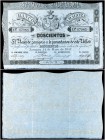 1857. Banco de Zagaroza. 200 reales de vellón. (Ed. A118C) (Ed. 127C) (Filabo 2-ZAIII) (Ruiz y Alentorn 557) (Pick S452a). 14 de mayo. Serie B. Sin ta...
