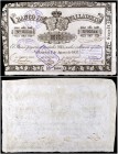 1857. Banco de Valladolid. 1000 reales de vellón. (Ed. A125) (Ed. 134) (Filabo 4VA) (Ruiz y Alentorn 553) (Pick S434). 1 de agosto. Serie D. Cuatro fi...