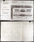 18... (1857). Banco de La Coruña. 1000 reales de vellón. (Ed. A139) (Ed. 152) (Filabo 4CO) (Ruiz y Alentorn 577) (Pick S304). (25 de noviembre). Serie...