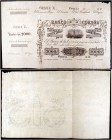 18... (1857). Banco de La Coruña. 2000 reales de vellón. (Ed. A140) (Ed. 153) (Filabo 5CO) (Ruiz y Alentorn 578) (Pick S305). (25 de noviembre). Serie...