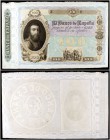 (1871). 100 escudos. (Falta en Edifil y Filabo). (31 de diciembre), Vasco de Gama. Prueba sobre el papel definitivo, con marca de agua, y colores dist...