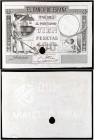 1903. 100 pesetas. (Ed. B94p) (Ed. 310P) (Filabo 94pa). 1 de julio. Prueba de anverso. Dibujo de José Villegas. Grabador Bartolomé Maura. Taladro. EBC...