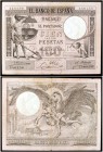 1903. 100 pesetas. (Ed. 3ª edición, B94, mismo ejemplar) (Ed. 310) (Filabo 94) (Ruiz y Alentorn 147) (BBE. 216-217) (Pick 53a). 1 de julio. Muy raro. ...