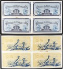 1937. Asturias y León. 25 céntimos. (Ed. C45a) (Ed. 394n) (Filabo falta) (Pick S601 var). Cuatro billetes sin cortar. Sin numeración. S/C.