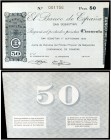 1936. San Sebastián. Junta de Defensa del Frente Popular de Guipúzcoa. Comisariado de Finanzas. 50 pesetas. (Ed. NE39) (Ed. NE39) (Filabo falta). 1 de...